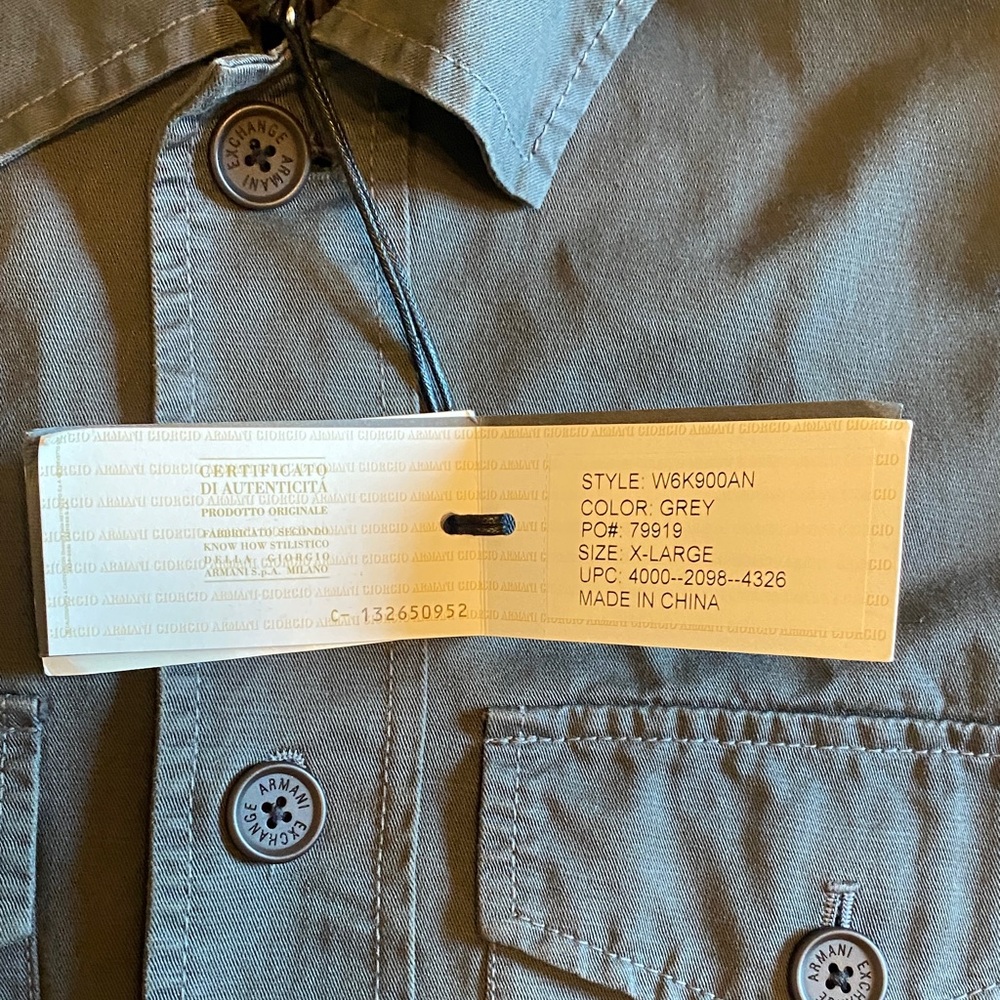 Armani Exchange Grey Military Jacket - Picture 4 of 9